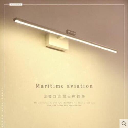 L Led mirror headlights simple bathroom toilet mirror cabinet lamp waterproof and anti-fog makeup Nordic free bathroom lamps