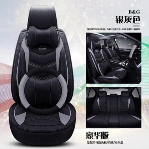 Flax Car Seat cover For peugeot All Models 205 307 206 308 407 207 406 408 301 607 car seat cushion ( front & back ) 20 colors