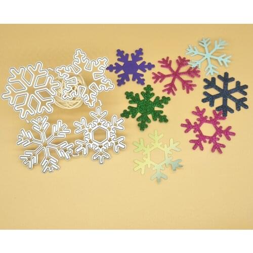 4 Christmas snowflake metal cutting die, scrapbook, photo album, greeting card, DIY decoration, handmade artwork