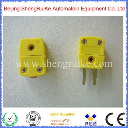 Miniature Flat Pin K type Thermocouple Connector