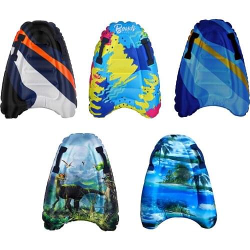 Outdoor Inflatable Surfboard Portable Surfing Water Skiing Bodyboard with Handles Mini Pool Float Beach Swimming Body Board Toys