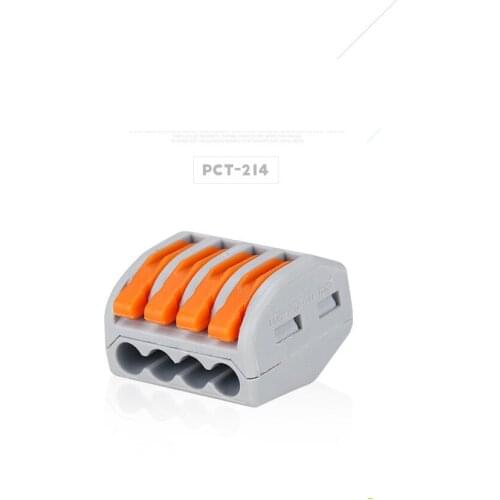 NEW 100Pcs PCT-214 PCT214 type 222-414 Universal Compact Wire Wiring Connector