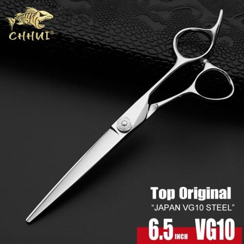 Free Shipping Japan Vg10 Top Steel Hairdressing Scissors Professional High Quality 6.5 Inch Barber Shears Hair Cutting Scissors