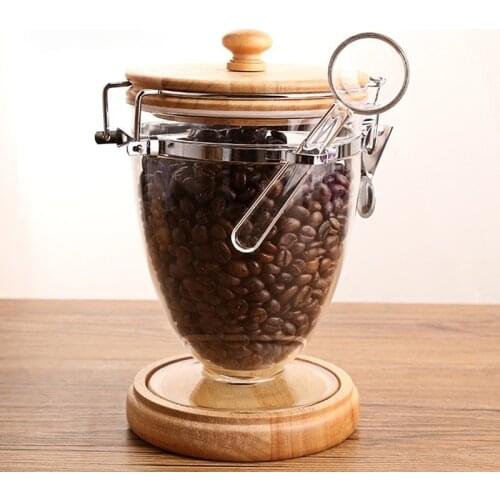 Coffee Sealed Jar Plastic Coffee Cans Home Storage Organizer Container Candy Tank Food Grade Acrylic Jar Storage Caddies Tea Can