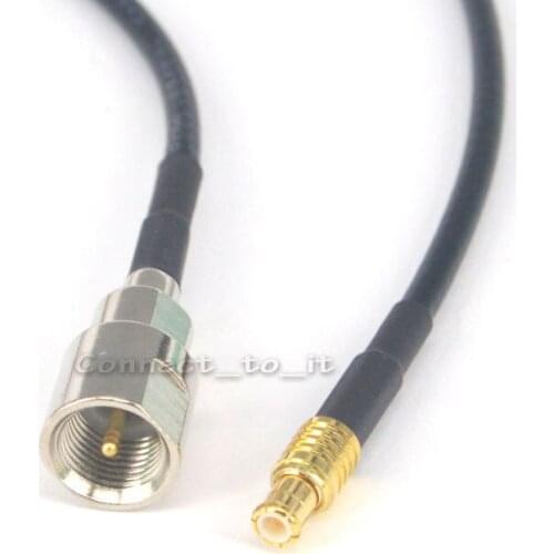 RF Coax FME Male to MCX Male Straight Coaxial Adapter Pigtail Jumper Cable 20CM