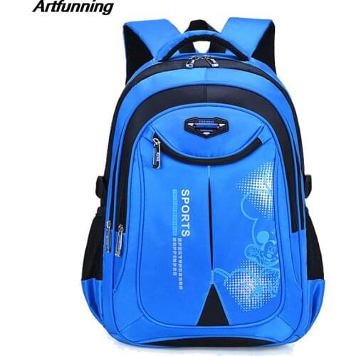 Artfunning Teenagers school Backpacks for Girls Boys High School Book Bag Waterproof 2 Size Backpack free shipping