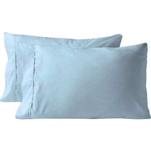 Comfortable Pillow Cover Pillowcase For Bedding Pillowcase Smooth Home White Black Grey Khaki Sky Blue Pink Sliver