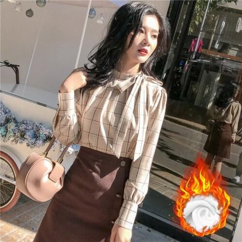 Блузки в клетку YOCALOR China At AliExpress