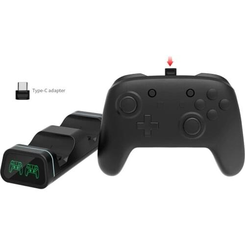 Dual Slot Charger Station Stand LED Charging Dock Base Fast Power Supply for PS5 Xbox Series X S Elite2 NS Pro Game Controller