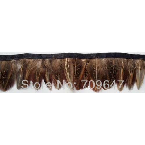 2Yards/Lot 6.0cm Height Nature Nature Ringneck Pheasant Body Plumage Feathers Trim Fringe,Party Accessories,Plumes Decoration