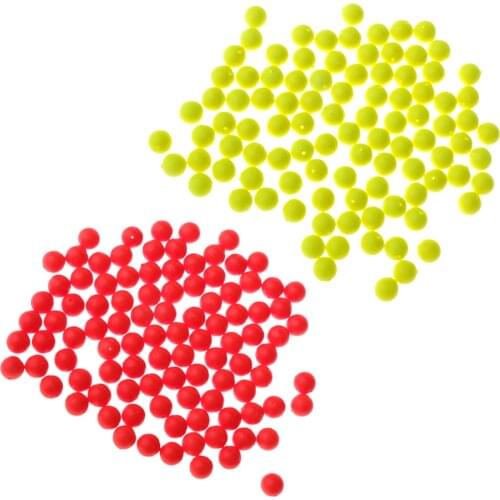 200pcs Fishing Floating Bobbers Fishing Round Beads Ball Foam Indicator Sea Fishing Lures Fishing Accessories Tackles