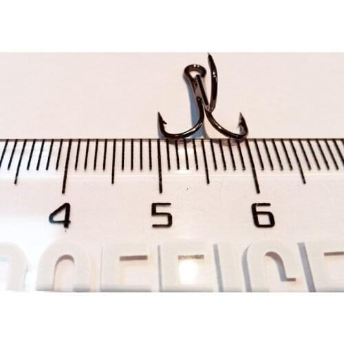 2017 fishing treble hooks size 12# high carbon steel 60pcs High quality