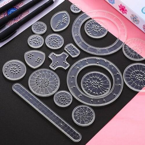 3D Spirograph Drawing Toys Set Children For Creativity Interlocking Gears Wheels Painting Accessories Creative Educational Toy