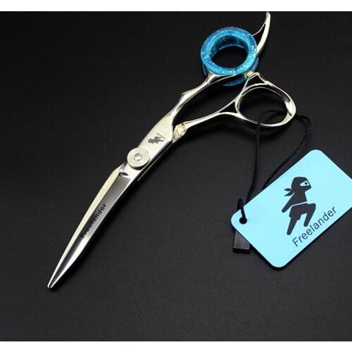6inch Hair Cutting Scissors Strange Shaped Hairstyle Hairdresser's Scissors Upward Curved Hair Clipper for Barber