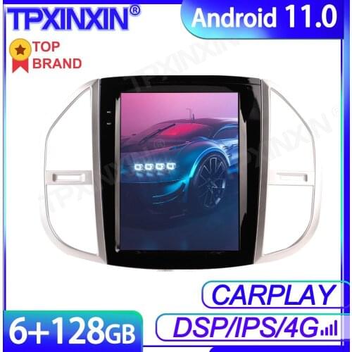 6GB+128GB Android11.0 For Benz Vito Head Unit Car Multimedia Player Auto Radio Tape Recorder GPS Navigation DSP IPS