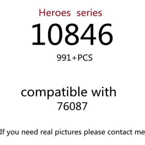 991PCS 10846 Building Block Toy Creative Series 76087 Assembled Building Block Childrens Toy Gifts