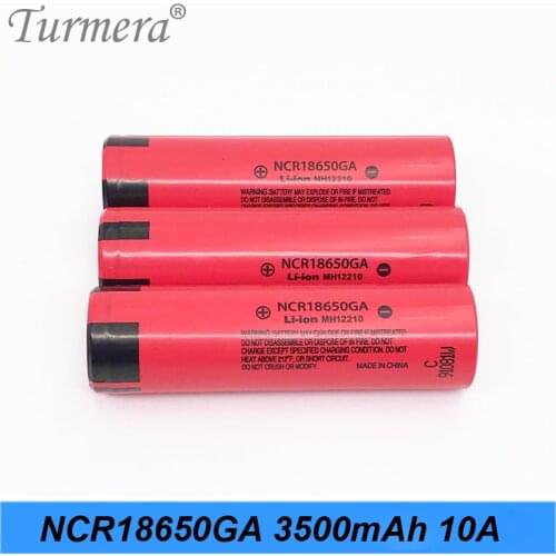 18650 Battery 3500mah NCR18650GA 10a 3.6V Battery for electric bike battery flashlight 2019 new battery PK ncr18650b