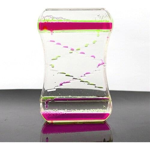 Anti stress Fidget Toy Two-color Oil Drop Ladder Liquid Water Drop Sensory Calming Motion Timer Antistress Relieve