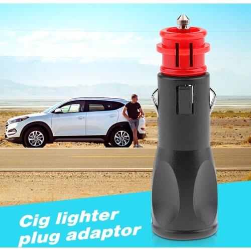 12/24V Car Cigarette Lighter Plug Adaptor Male Socket Power Plug For Car SUV Truck RV Boat Marine Quad ATV Etc Car Accessories