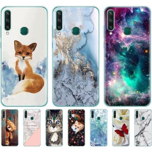For Huawei Y6P Case 6.3" Soft Silicon Tpu Phone Cover For Huawei y6p 2020 MED-LX9N Bumper Funda full 360 Protective copas cute