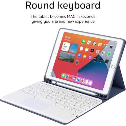 For iPad Keyboard With Touchpad, Teclado Bluetooth Keyboard For iPad Pro 11 12.9 2020 10.2 7th 8th Air 3 4 Keyboard