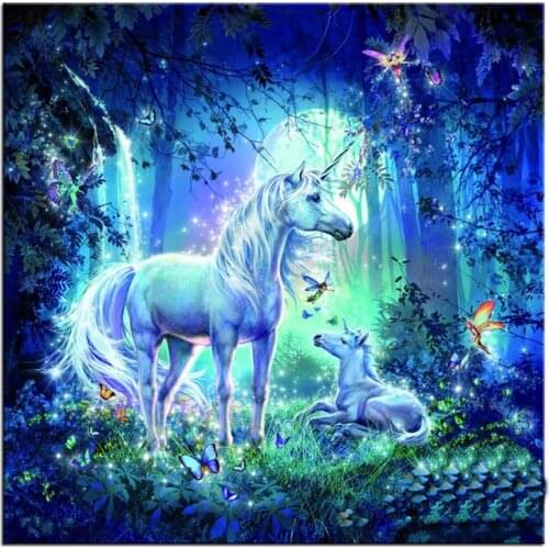 Home decor diamond Painting Full diamond embroidery Mosaic paste Diy 5D Needlework cross stitch diamond mosaic unicorn picture