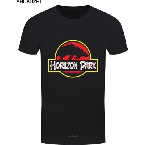 Horizon Park Mens Black T-shirt Classic Cotton Men Round Collar Short Sleeve Summer Short Sleeves Cotton black tshirt sbz8504