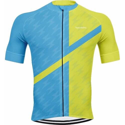 RUNCHITA Team Men Summer Short Sleeve Cycling Jerseys Bycicle Clothing Ropa Ciclismo Men Clothes Quick Dry Shirt