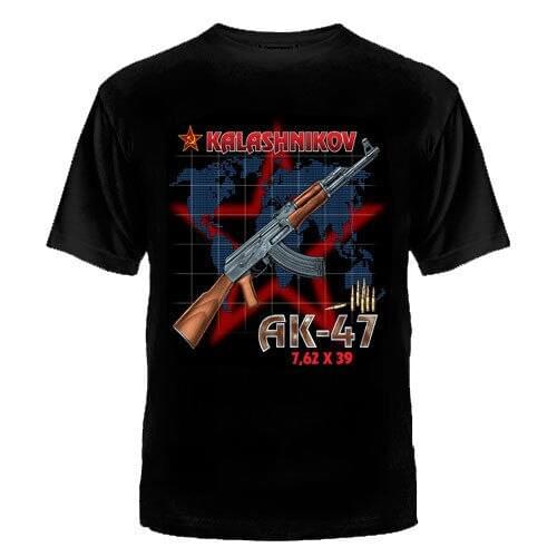 T-Shirt With Russian T-Shirts Russia Putin Military Ak47 MenS Clothing Army Rus 2019 Unisex Tee