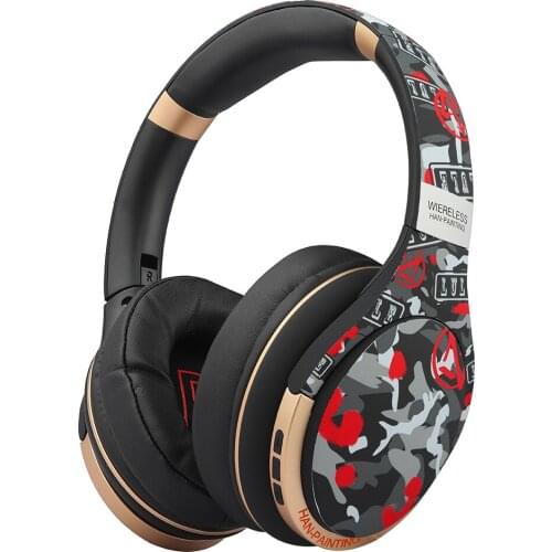 HIFI Stereo Earphones Bluetooth 5.0 Headphone Support SD Card MP3 Music Headset with Mic for Mobile XiaoMi Laptop Samsung Tablet