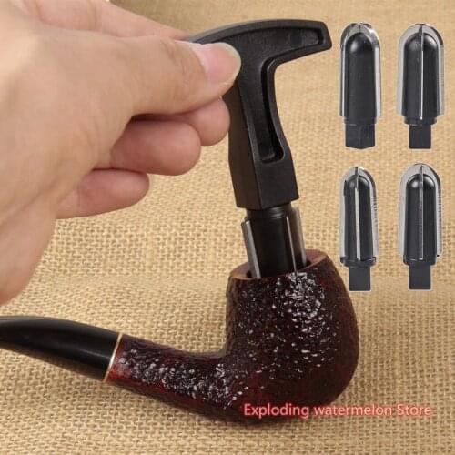 4 Heads Tobacco Pipe Tool Reamer Scraper Stainless Steel Tobacco Smoking Pipe Carbon Remover Cleaner Cleaning Tools Accessories