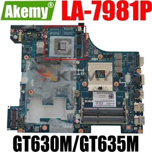 AKEMY LA-7981P Laptop motherboard for Lenovo G580 original mainboard GT630M/GT635M