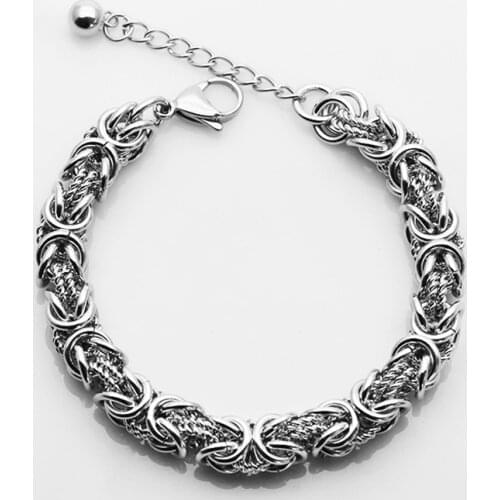 Fashionable Titanium Steel Stainless Steel Clasp Bracelet Trendy All-match Simple Jewelry for Men and Women