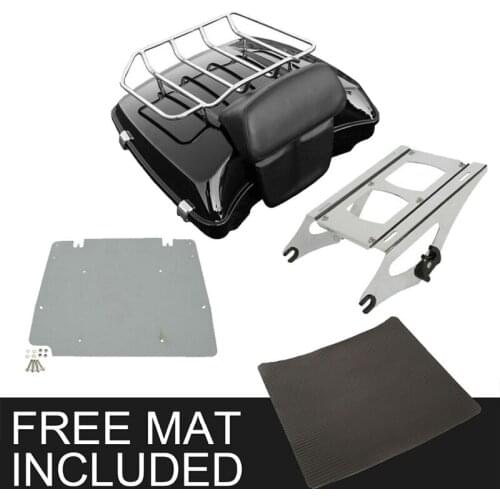 Motorcycle Razor Pack Trunk Backrest Luggage Mount Rack For Harley Tour Pak Touring Road King Street Glide Road Glide 2014-2020