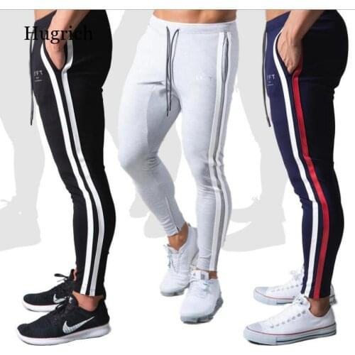 Men Pants Fitness Casual Elastic Pants Men Bodybuilding Clothing Casual Navy Military Sweatpants Joggers Pants 2021