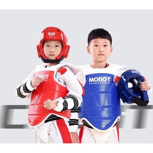 New MOOTO Taekwondo protectors five pieces of Taekwondo protector full set of 6 pieces adult children set EXTERA GOLDEN DESIGN