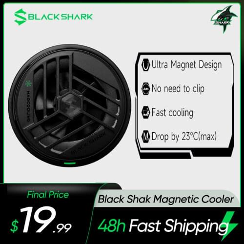 Original Black Shark Magnetic Cooler Black Shark 4 3 Pro Phone Radiator For iPhone 12 Rog 5 OnePlus 9 9R 9 Pro Cooler