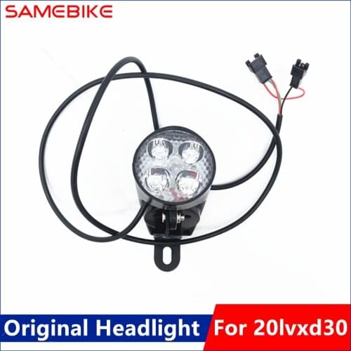 Original Headlight for SAMEBIKE 20lvxd30 350W Motor 7 Speed Electric Bicycle Cycling E-Bike Front Headlight Replacement