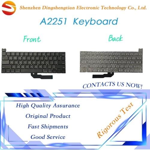 2020 Year US Layout Laptop Internal Replacement Keyboards A2251 Keyboard For Macbook Pro Retina 13" A2251 EMC3348