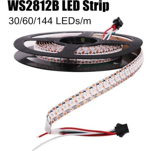 WS2812B LED Strip 5050 RGB LED Strip 1m/3m/5m 30/60/144 pixels/leds/m Smart led pixel strip,WS2812 IC;WS2812B,IP30 IP65 DC5V