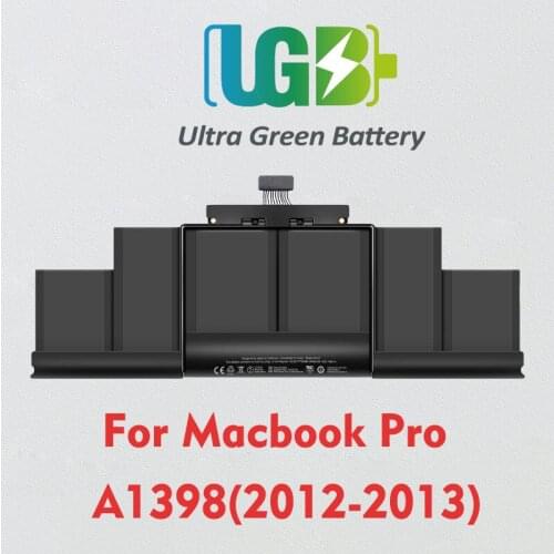 UGB New Original A1398 Battery For Apple MacBook Pro 15 inch Retina A1398 (Mid 2012 Early 2013) A1417