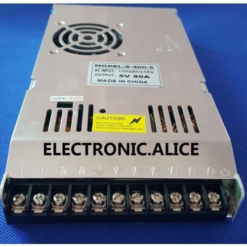 New 100% 400W 5V 80A Switching Ultrathin Power Supply Current Control Charger LED CCTV AC input / full range 110V-220V