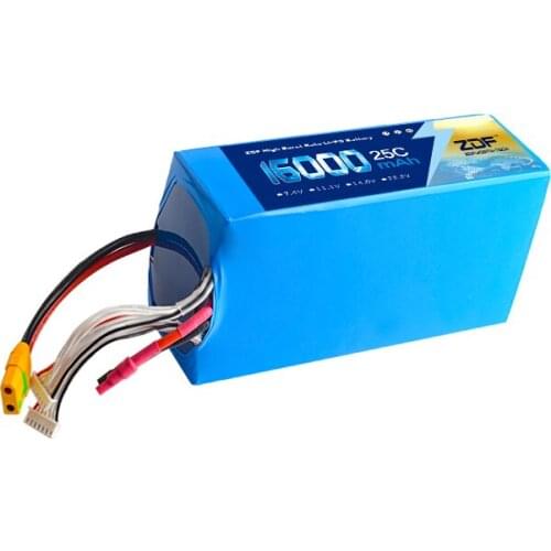 ZDF 44.4V 16000mAh 25C 12S Lithium Polymer Rechargeable Battery lipo battery for DIY RC Drone UAV model