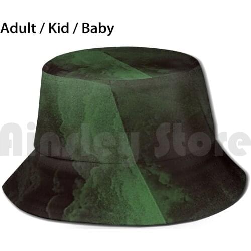 Moss Green , Cloudy , Camouflage Design. Sun Hat 1608 Bucket Hat Green Moss Green Cloudy Sage Green Dusky