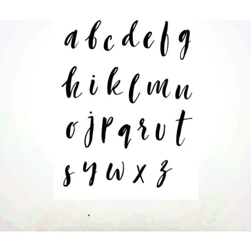 14*18CM Lowercase letter Transparent Clear Stamps Silicone Seals Roller Stamp Christmas DIY Scrapbooking Photo Album/Card Making