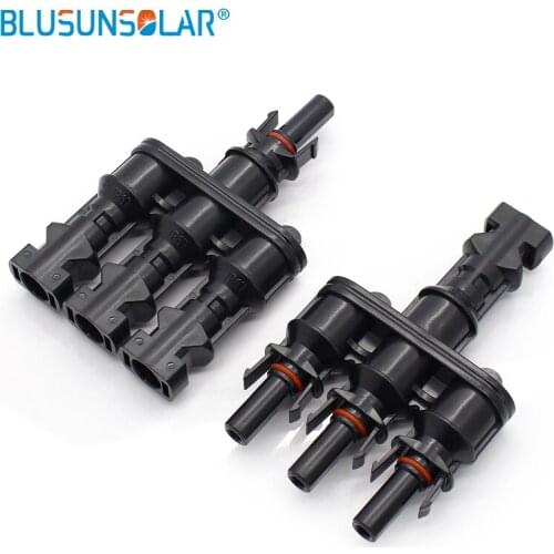SOLAR PV 3 to 1 Triple T Branch Connector F/F/M and M/M/F for Solar Panels 20 pairs