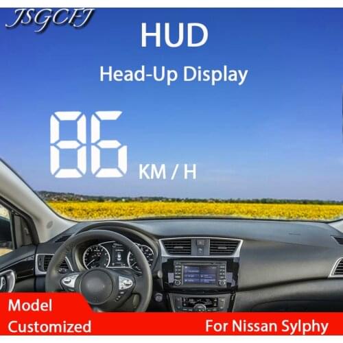Car HUD Head Up Display Car Digital Speedometer Information Projector Racing For Nissan Sentra Sylphy B18 2019~2021