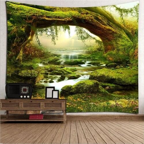 Bohemian Tapestry landscape Printed home Decorative Square Tapestry 210cmx150cm Wall Hanging Throw Bedspread