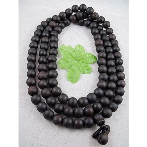 Big 14mm Tibetan Buddhism 108 Roast Peach Wood Prayer Bead Mala