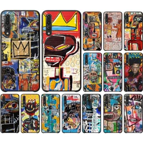 Yinuoda Jean Michel Basquiat Painting Phone Case For Huawei P9 P10 P20 P30 P40 Lite P20Pro P30Pro P40Pro Psmart